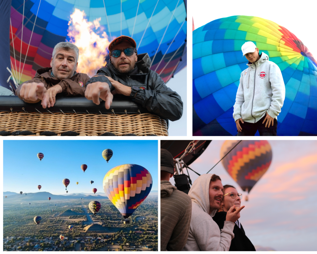 Vuelo en globo en Teotihuacán al amanecer sobre las pirámides Imagen 4: Experiencia de vuelo en globo en Teotihuacán con Volando Alto
