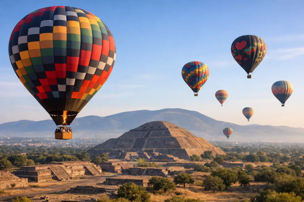 Reservar vuelo en Teotihuacán sin complicaciones
