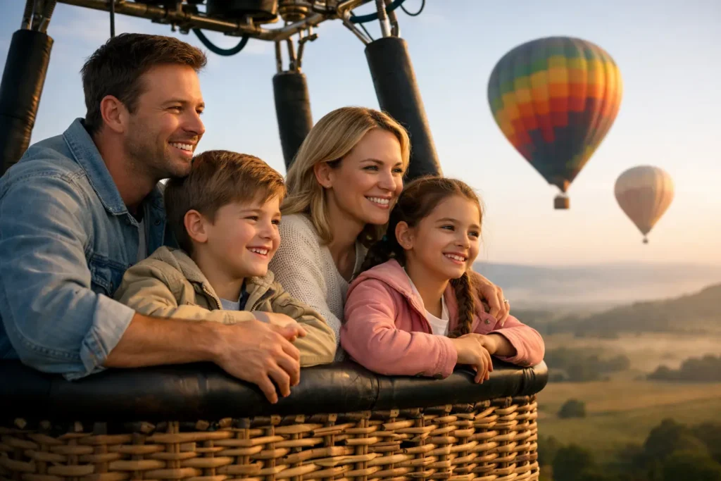 Vuelo en globo familiar: una aventura segura
