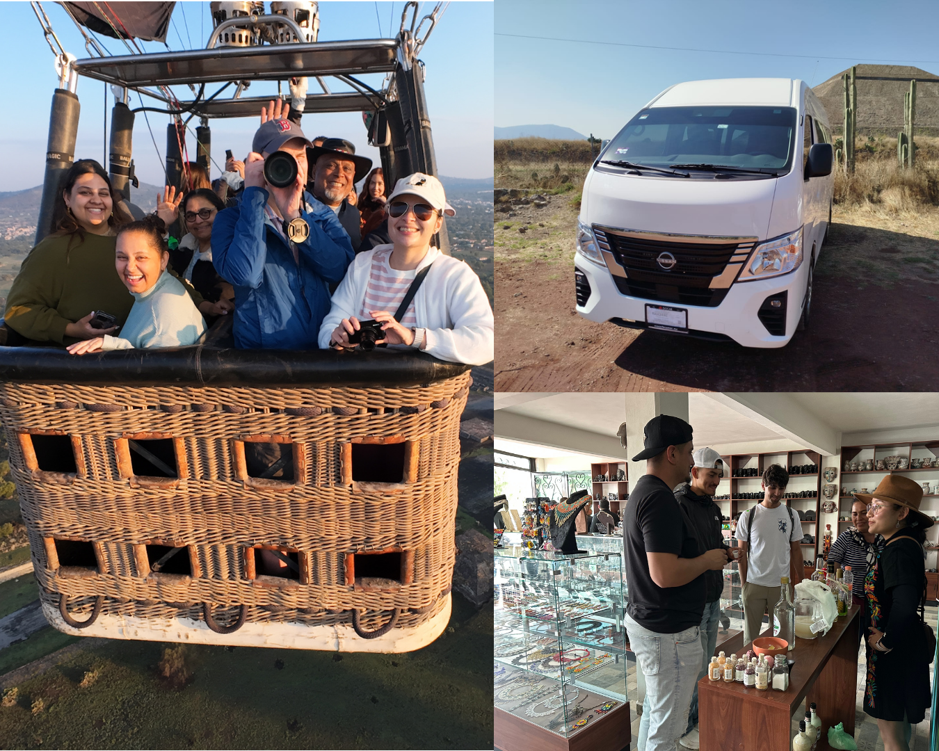 Vuelo en globo en Teotihuacán con transporte redondo desde la Ciudad de México